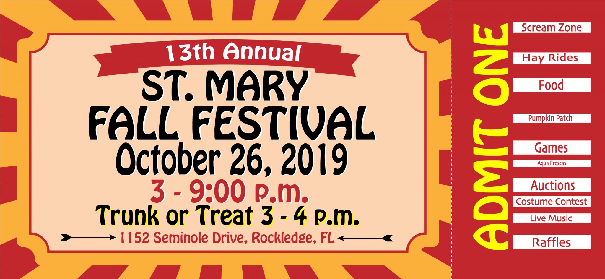 13th Annual Fall Festival St. Mary School