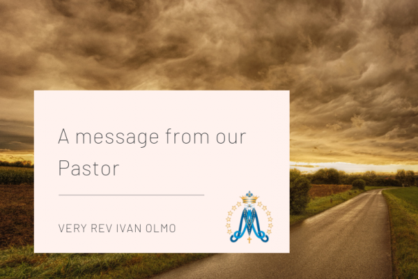 A message from our Pastor