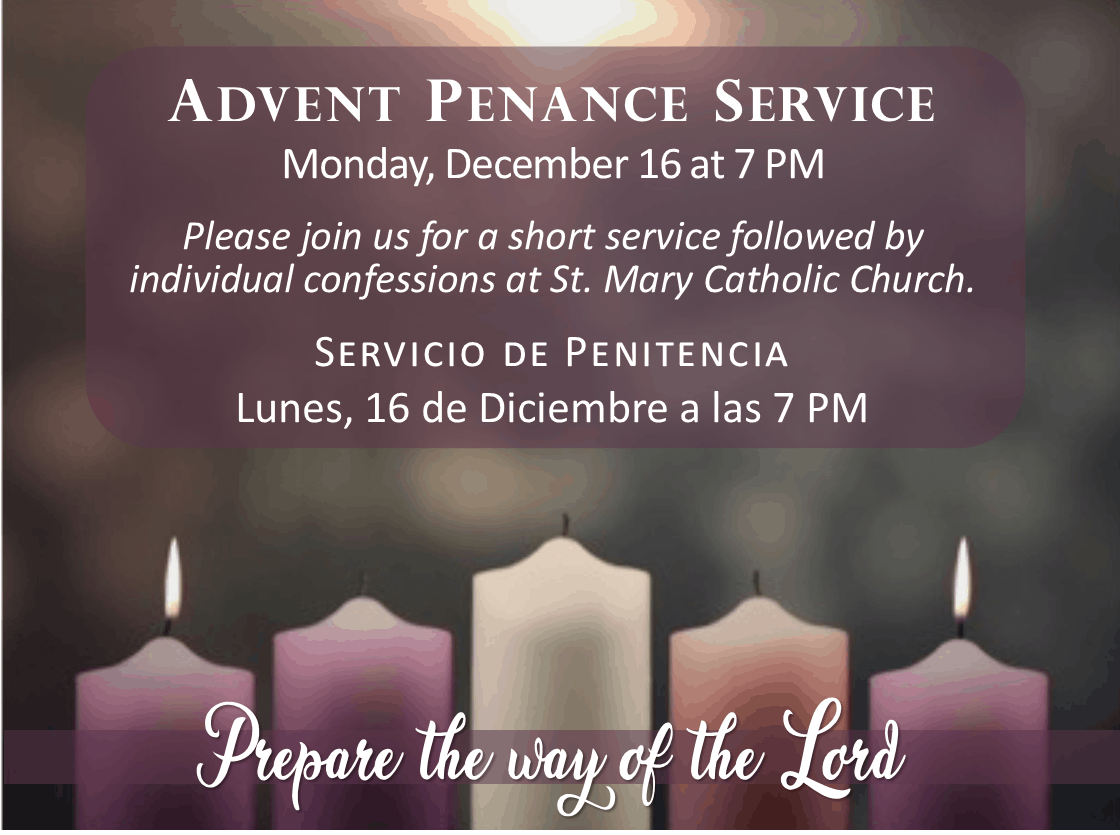 Advent Penance Service ﻿ - St. Mary