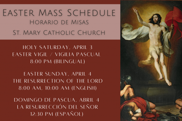 Easter Mass Schedule