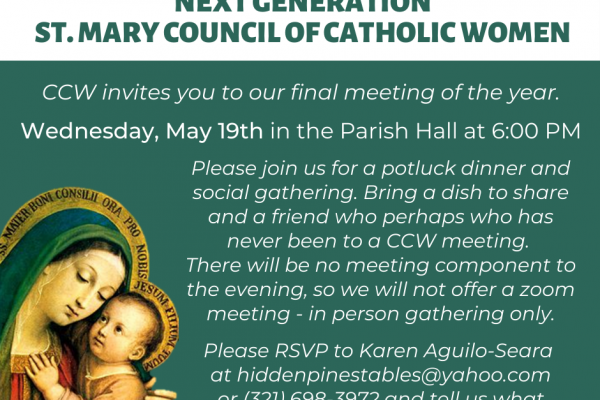 Council of Catholic Women Meeting