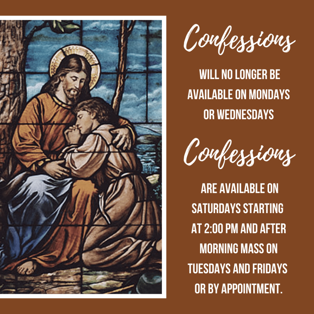 Confession Times St. Mary