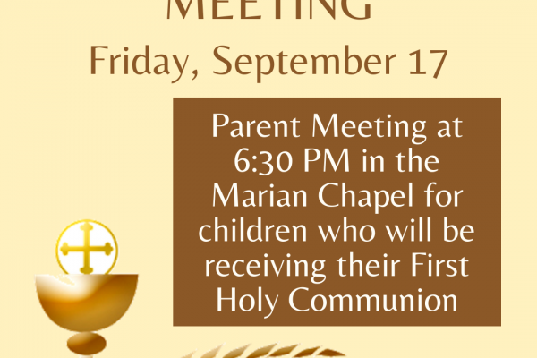 First Communion Meeting