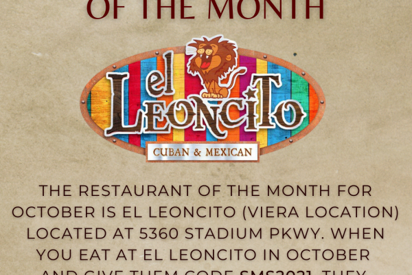 Restaurant of the Month – October