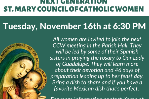 Council of Catholic Women Meeting