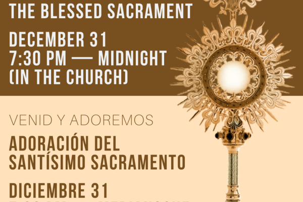 Change of Adoration Hours (December)