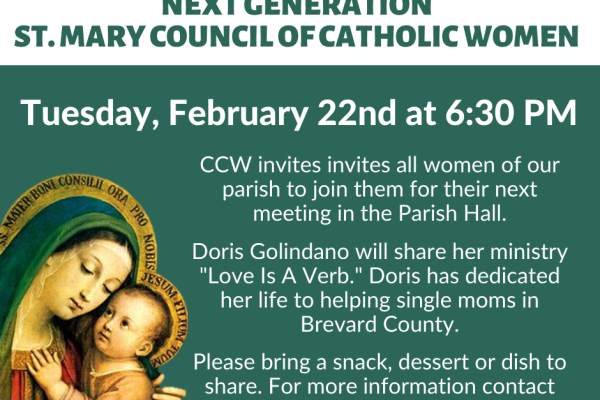 Council of Catholic Women Meeting