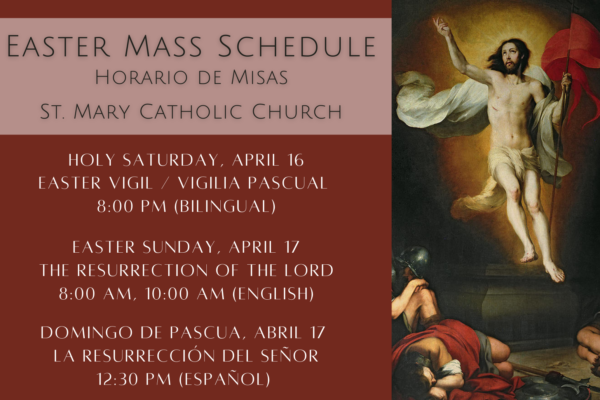 Easter Mass Schedule