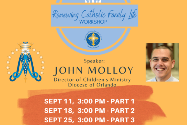 Renewing CATHOLIC FAMILY LIFE WORKSHOP