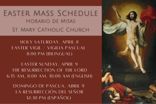 Easter Mass Schedule