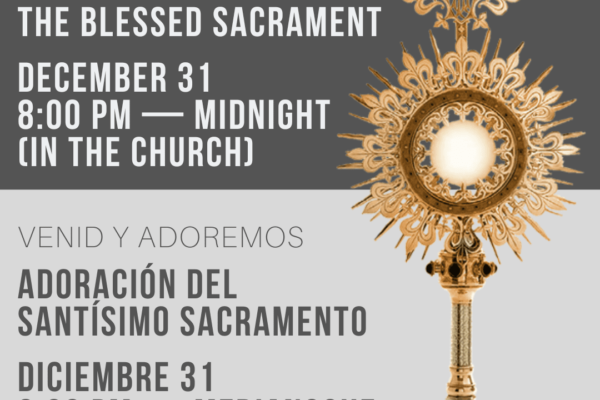 New Year’s Eve Adoration