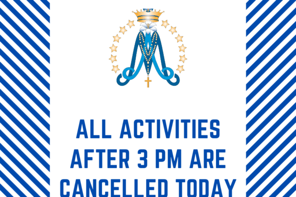 Activities Cancelled Today
