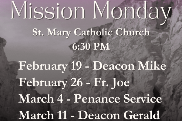 Lenten Mission Mondays