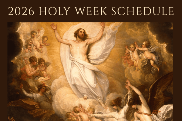 Holy Week Schedule